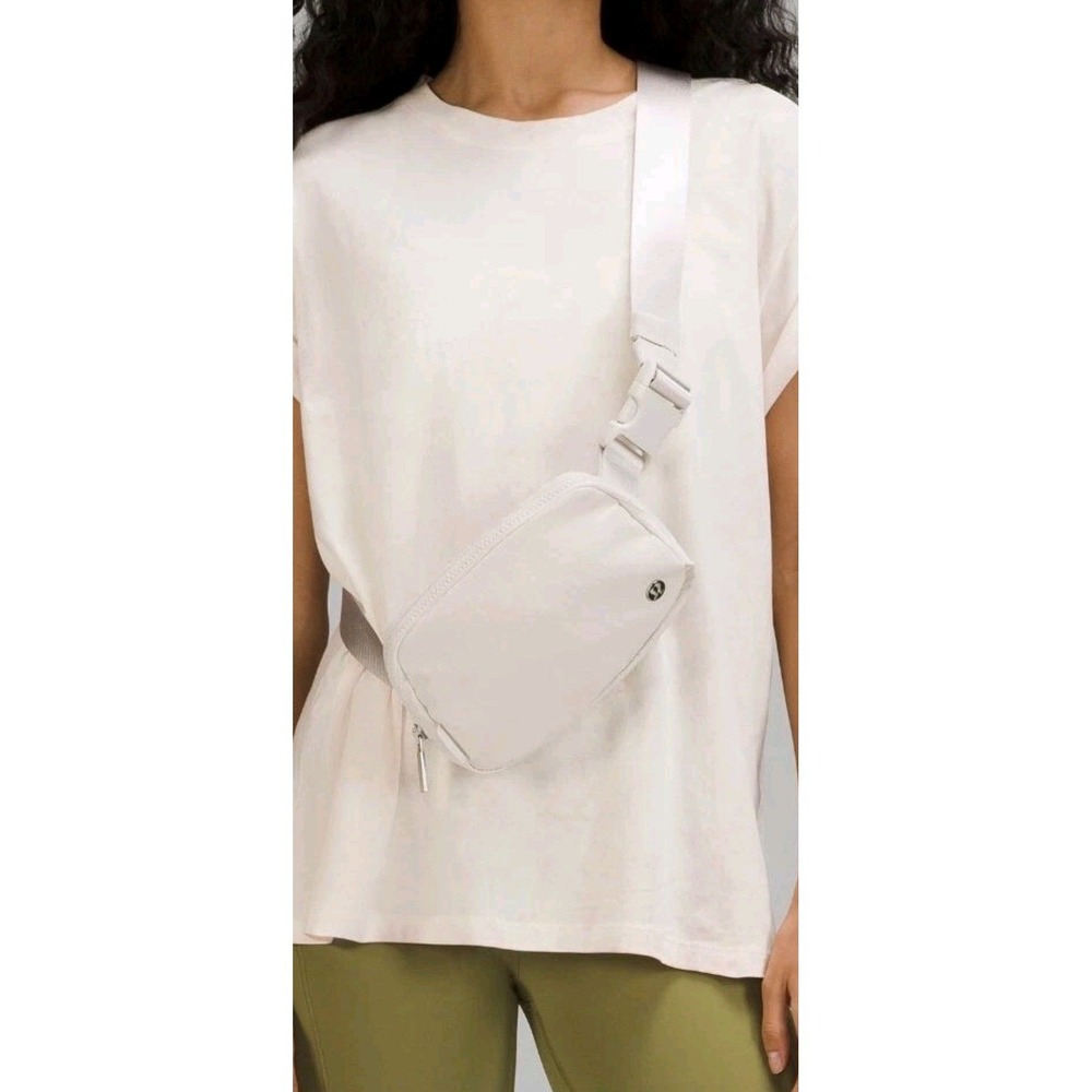 Lululemon Everywhere Belt Bag 1L White Opal Gold Hardware Waist Pack Crossbody